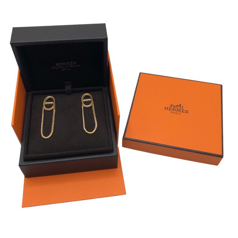 エルメス HERMES シェーヌダンクルピアス K18ピンクゴールド ジュエリー