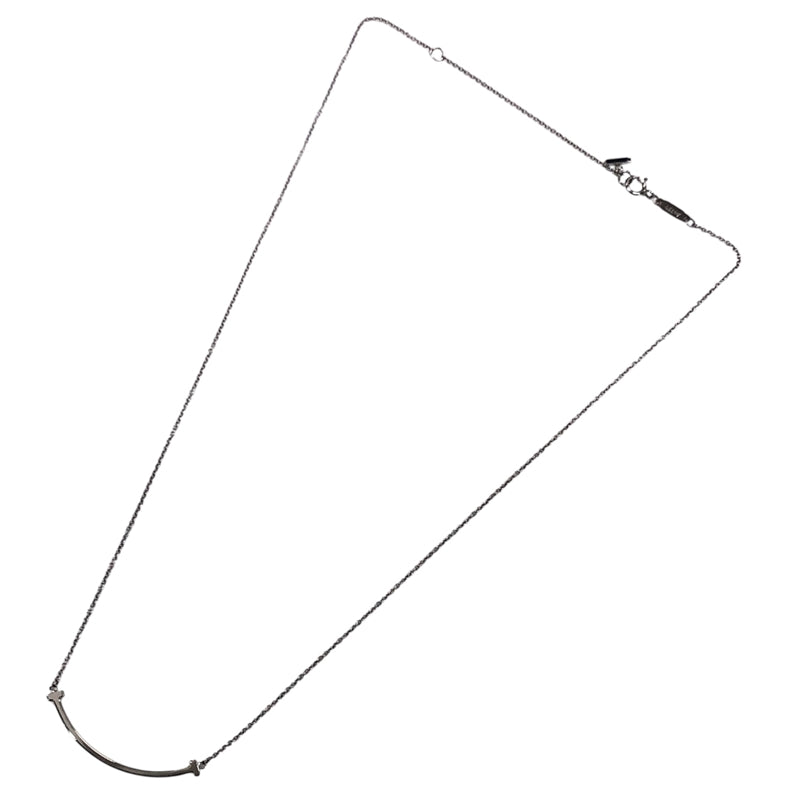 ティファニー TIFFANY＆CO Tスマイルネックレススモール K18WG レディース ネックレス