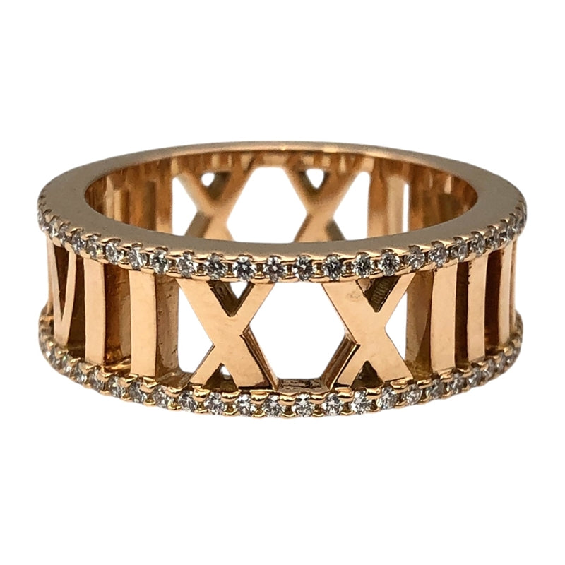 ティファニー TIFFANY＆CO アトラスダイヤリング K18PG/ダイヤモンド ジュエリー