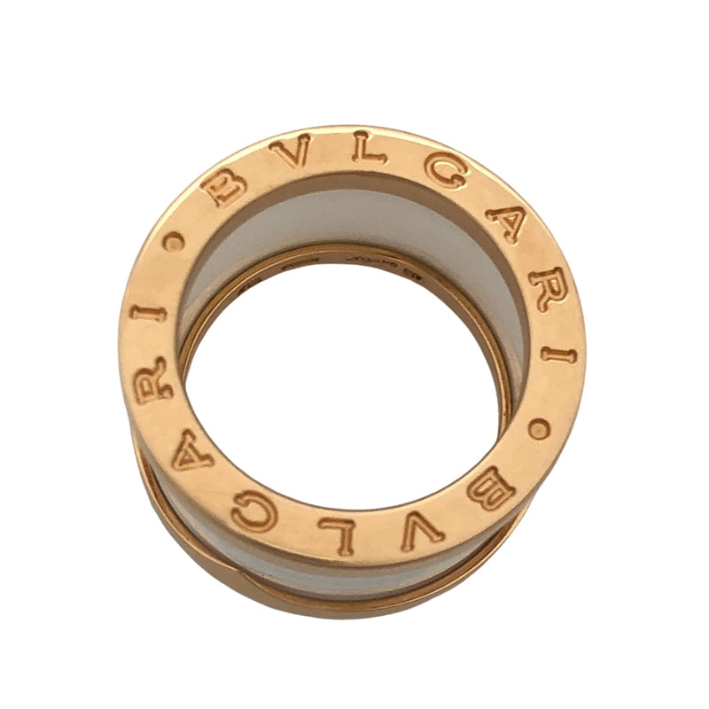 ブルガリ BVLGARI ビーゼロワンリング K18PG/ホワイトセラミック ジュエリー