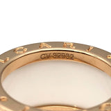 ブルガリ BVLGARI ビーゼロワンリング K18PG/ホワイトセラミック ジュエリー