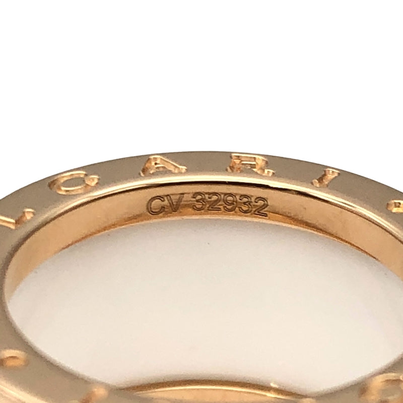 ブルガリ BVLGARI ビーゼロワンリング K18PG/ホワイトセラミック ジュエリー