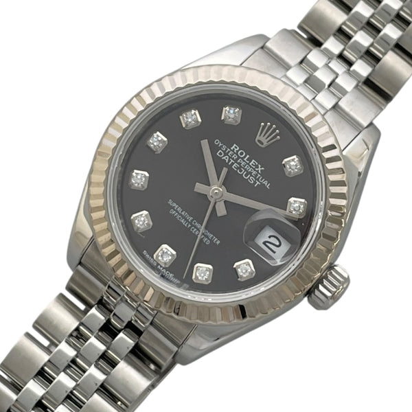 ロレックス ROLEX デイトジャスト28 279174G グレー K18WG/SS 自動巻き レディース 腕時計