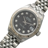 ロレックス ROLEX デイトジャスト28 279174G グレー K18WG/SS 自動巻き レディース 腕時計