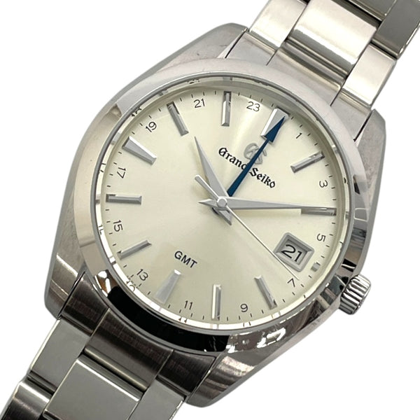 セイコー SEIKO Grand Seiko ヘリテージコレクション 9Fクォーツ GMT SBGN011 シルバー SS クオーツ メンズ 腕時計