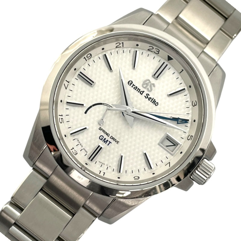 セイコー SEIKO Grand Seiko ヘリテージコレクション スプリングドライブ GMT SBGE209 ホワイト SS 自動巻き メンズ 腕時計