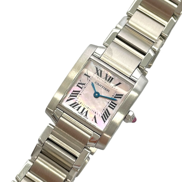 カルティエ Cartier タンクフランセーズSM ピンクシェル W51028Q3 ピンクシェル SS クオーツ レディース 腕時計