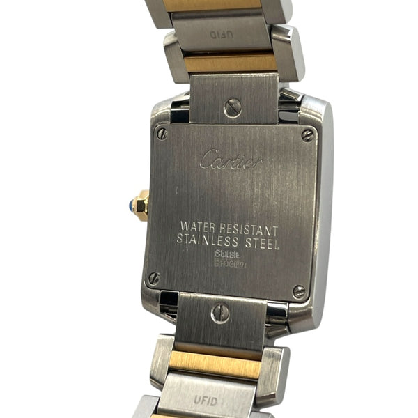 カルティエ Cartier タンクフランセーズ SM W51007Q4 アイボリー YG/SS クオーツ レディース 腕時計