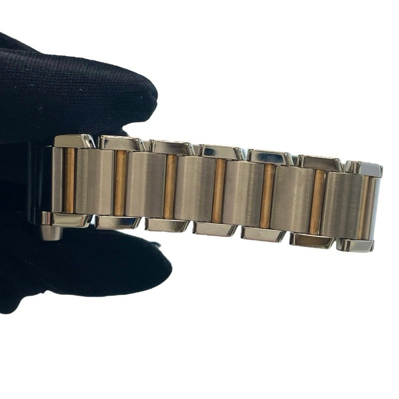 カルティエ Cartier タンクフランセーズ SM W51007Q4 アイボリー YG/SS クオーツ レディース 腕時計