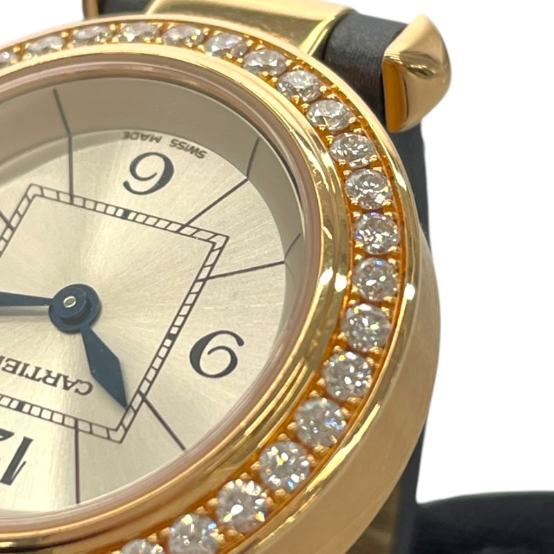 カルティエ Cartier ミスパシャ WJ124026 シルバー K18PG 自動巻き レディース 腕時計