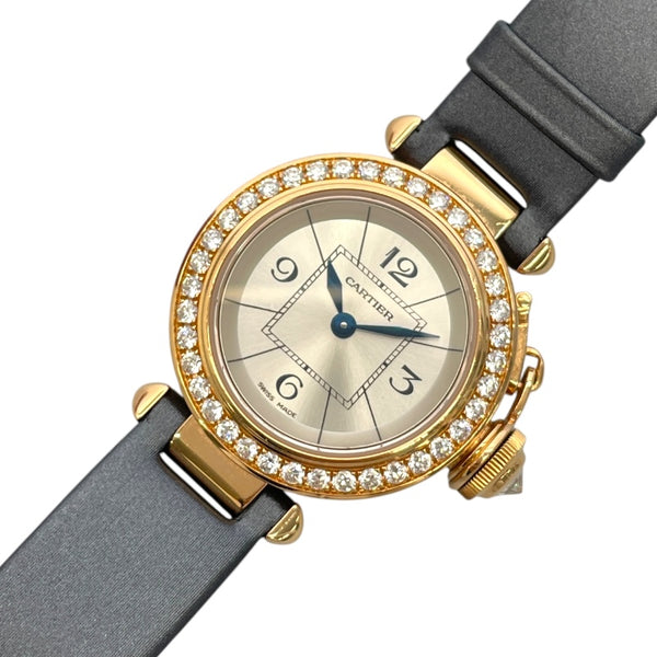 カルティエ Cartier ミスパシャ WJ124026 シルバー K18PG 自動巻き レディース 腕時計