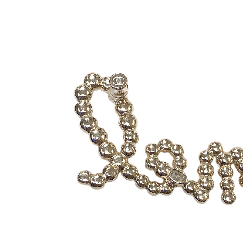 シャネル CHANEL ロゴライントーンパールブローチ AB2806 メタル レディース ブローチ
