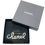シャネル CHANEL ロゴライントーンパールブローチ AB2806 メタル レディース ブローチ