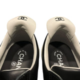 シャネル CHANEL ココマークレザーローカットスニーカー G34145 ブラック レザー メンズ スニーカー