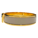 エルメス HERMES クリックH　ブレスレット ベージュ ゴールド金具 メタル アクセサリー