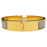 エルメス HERMES クリックH　ブレスレット ベージュ ゴールド金具 メタル アクセサリー