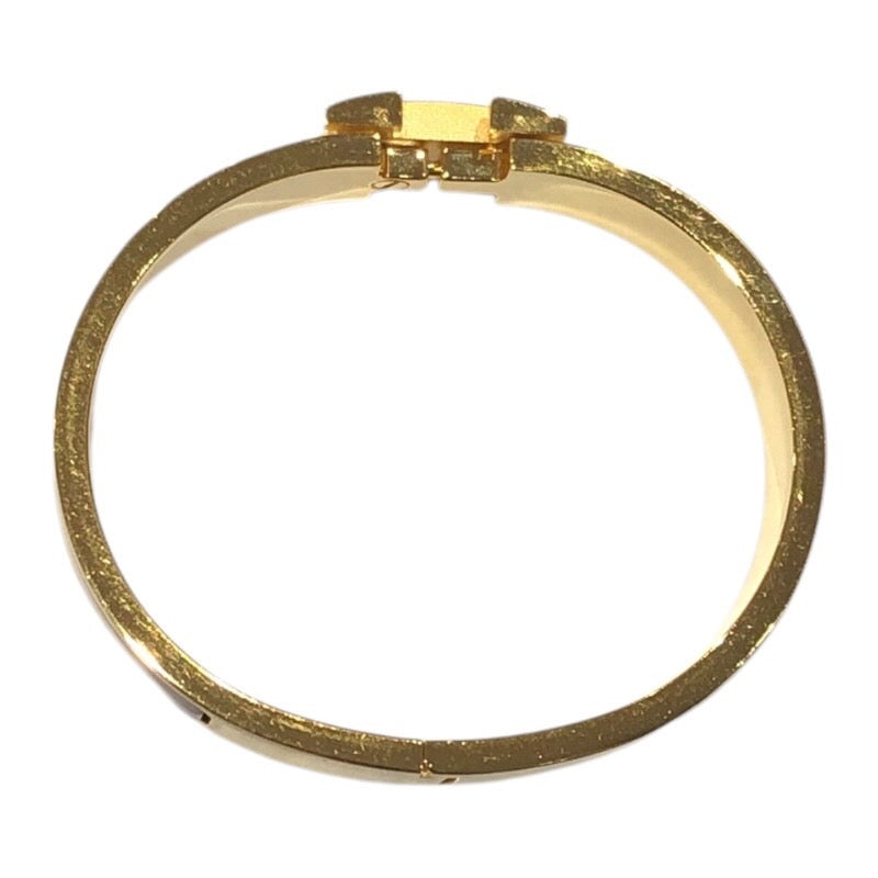 エルメス HERMES クリックH　ブレスレット ベージュ ゴールド金具 メタル アクセサリー