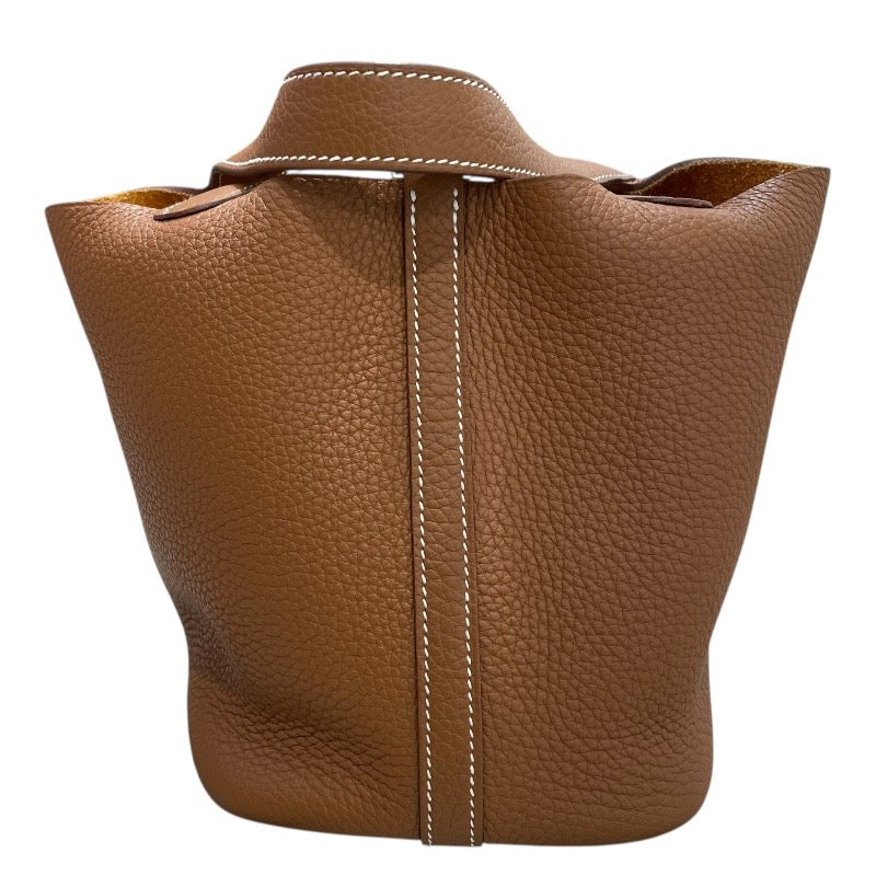 エルメス HERMES ピコタンロックPM B刻 ゴールド・シルバー金具 トリヨンクレマンス トリヨン レディース ハンドバッグ