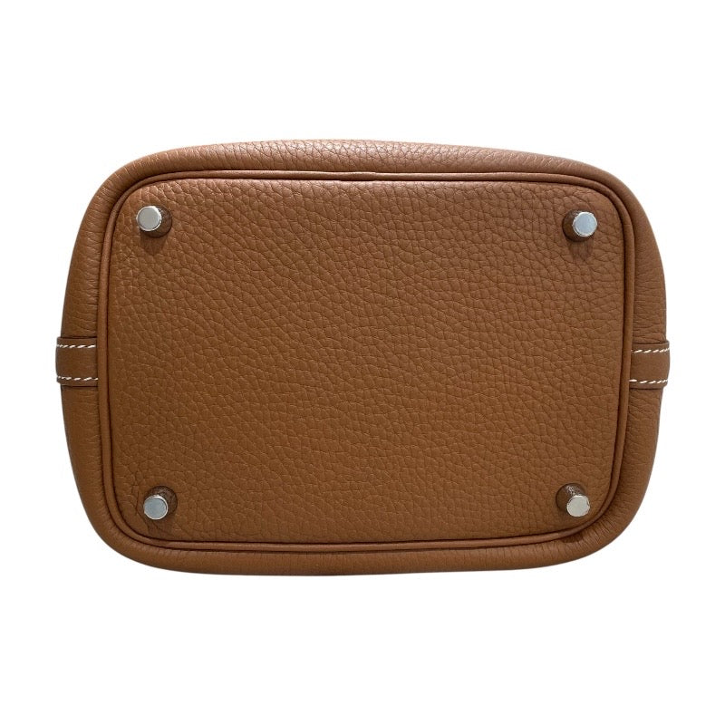 エルメス HERMES ピコタンロックPM B刻 ゴールド・シルバー金具 トリヨンクレマンス トリヨン レディース ハンドバッグ