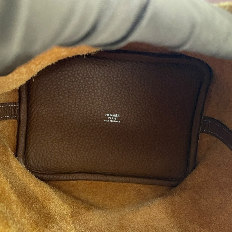 エルメス HERMES ピコタンロックPM B刻 ゴールド・シルバー金具 トリヨンクレマンス トリヨン レディース ハンドバッグ