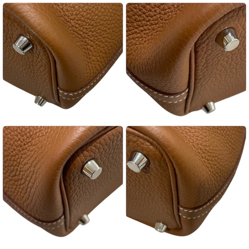 エルメス HERMES ピコタンロックPM B刻 ゴールド・シルバー金具 トリヨンクレマンス トリヨン レディース ハンドバッグ