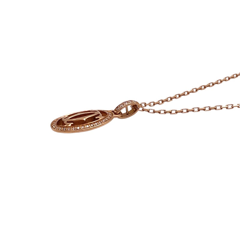 カルティエ Cartier ロゴドゥーブルダイヤネックレス K18PG/ダイヤモンド ジュエリー