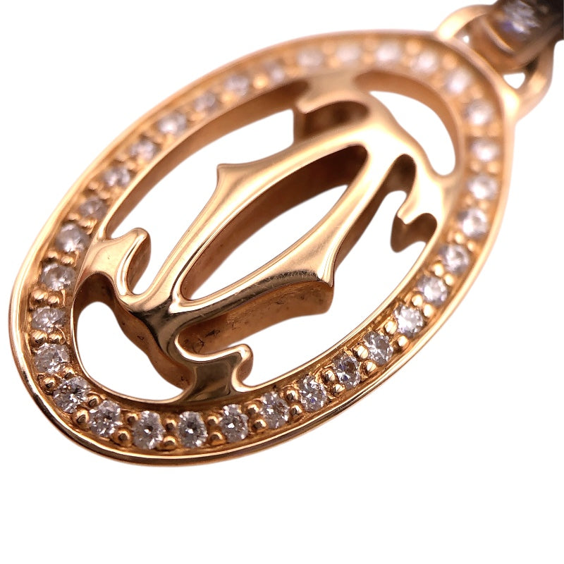 カルティエ Cartier ロゴドゥーブルダイヤネックレス K18PG/ダイヤモンド ジュエリー