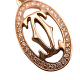 カルティエ Cartier ロゴドゥーブルダイヤネックレス K18PG/ダイヤモンド ジュエリー