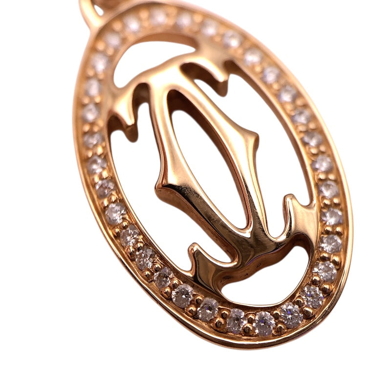 カルティエ Cartier ロゴドゥーブルダイヤネックレス K18PG/ダイヤモンド ジュエリー