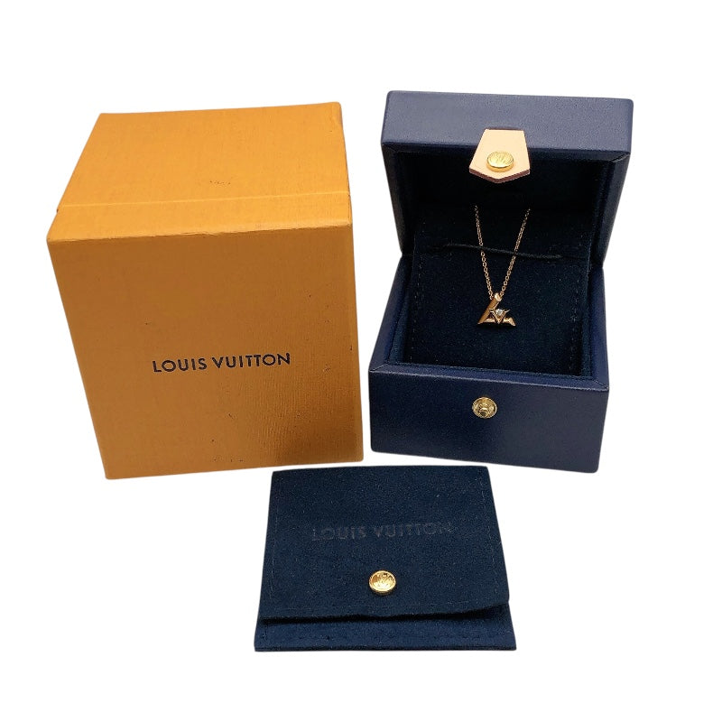 ルイ・ヴィトン LOUIS VUITTON ヴォルトワンネックレスPM 750PG/ダイヤモンド ジュエリー