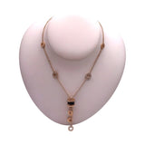 ブルガリ BVLGARI ビーゼロワンエレメントネックレス 750PG/セラミック/ダイヤモンド ジュエリー
