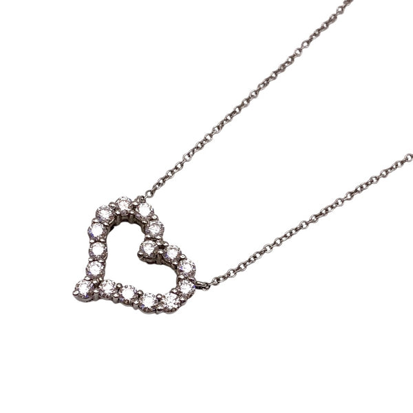 ティファニー TIFFANY＆CO センチメンタルハートネックレスSM Pt950プラチナ ダイヤモンド ジュエリー
