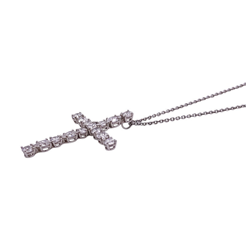 ハリーウィンストン HARRY WINSTON マドンナクロスダイヤネックレス Pt950 ジュエリー