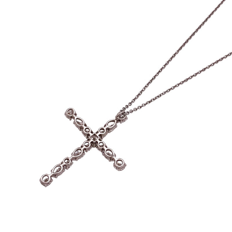 ハリーウィンストン HARRY WINSTON マドンナクロスダイヤネックレス Pt950 ジュエリー