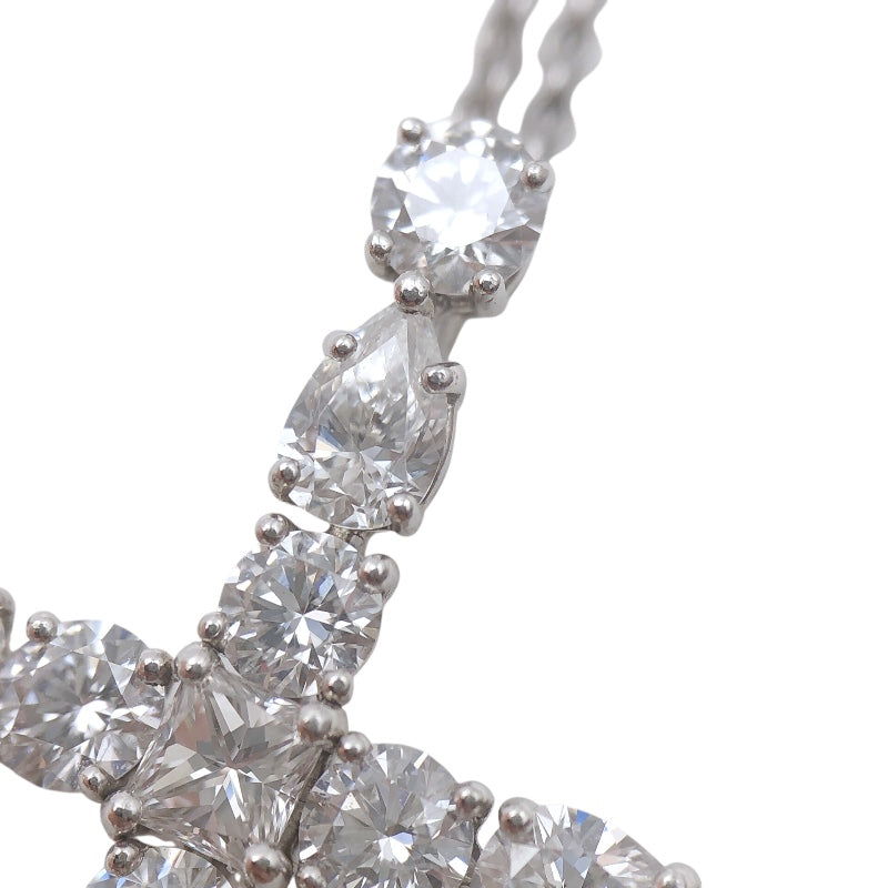 ハリーウィンストン HARRY WINSTON マドンナクロスダイヤネックレス Pt950 ジュエリー