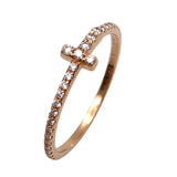 ティファニー TIFFANY＆CO ワイヤーバンドリング 750PG/ダイヤモンド ジュエリー