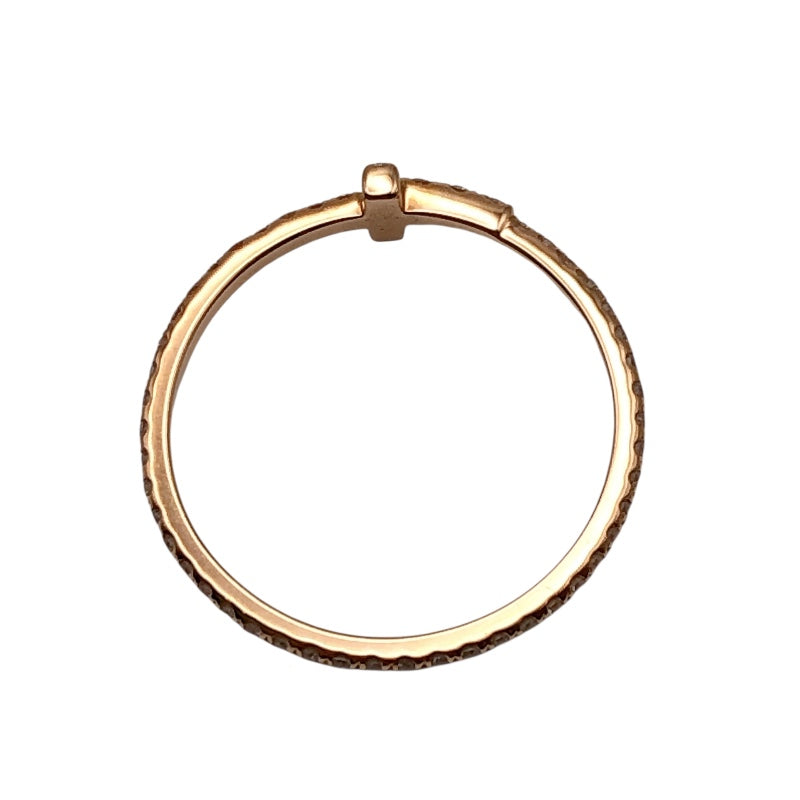 ティファニー TIFFANY＆CO ワイヤーバンドリング 750PG/ダイヤモンド ジュエリー