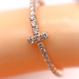 ティファニー TIFFANY＆CO ワイヤーバンドリング 750PG/ダイヤモンド ジュエリー