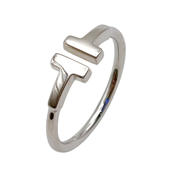 ティファニー TIFFANY＆CO Tワイヤーリング 750WG ジュエリー