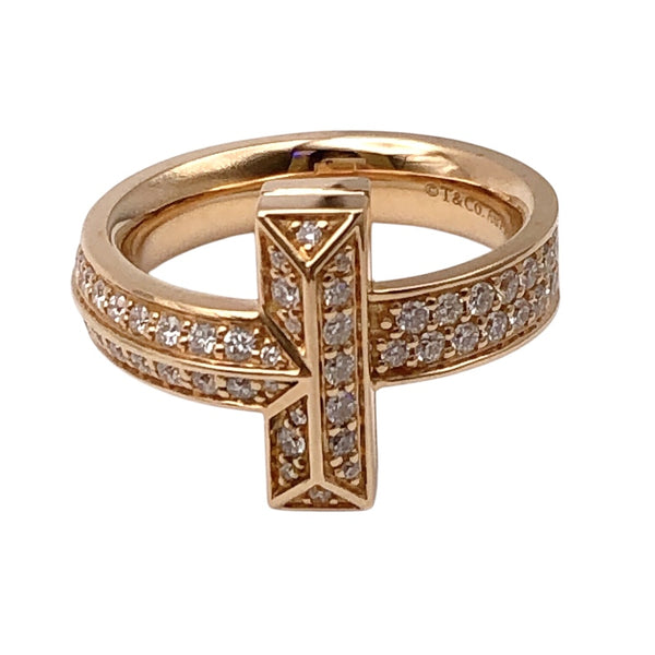 ティファニー TIFFANY＆CO Tワンダイヤリング 750PG/ダイヤモンド ジュエリー