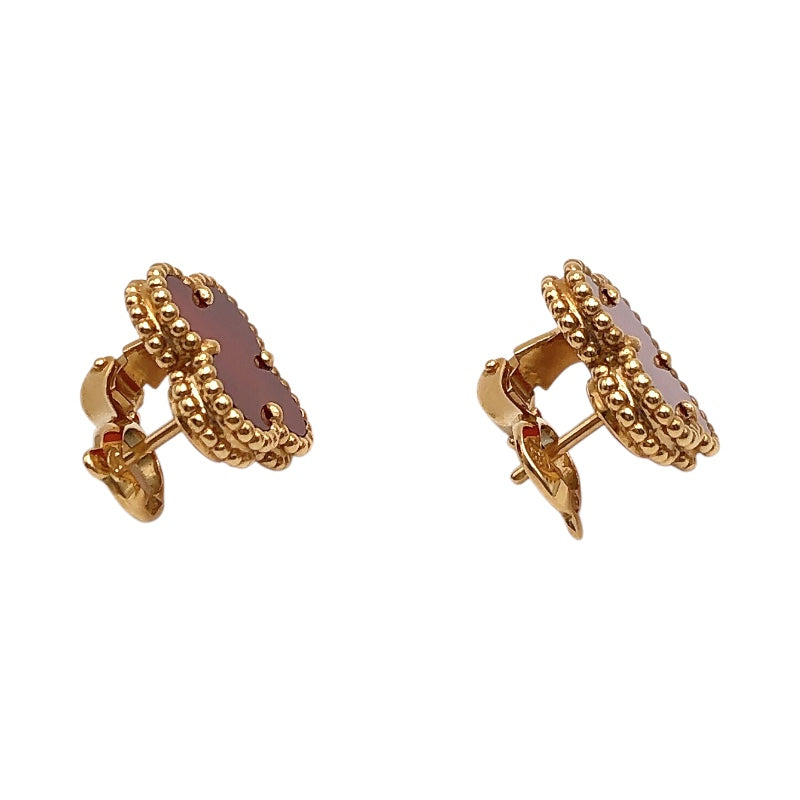 ヴァンクリーフ＆アーペル Van Cleef & Arpels ヴィンテージアルハンブラピアス 750/カーネリアン ジュエリー