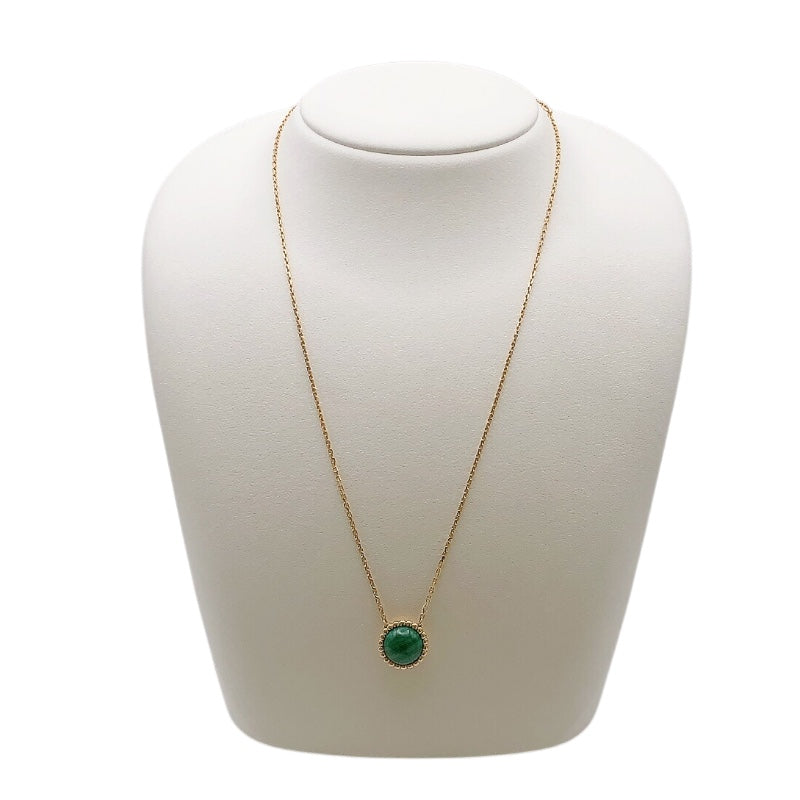 ヴァンクリーフ＆アーペル Van Cleef & Arpels ペルレクルールマラカイトネックレス 750YG ジュエリー