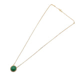ヴァンクリーフ＆アーペル Van Cleef & Arpels ペルレクルールマラカイトネックレス 750YG ジュエリー