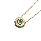 ヴァンクリーフ＆アーペル Van Cleef & Arpels ペルレクルールマラカイトネックレス 750YG ジュエリー
