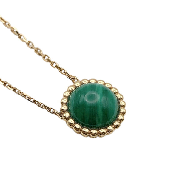 ヴァンクリーフ＆アーペル Van Cleef & Arpels ペルレクルールマラカイトネックレス 750YG ジュエリー