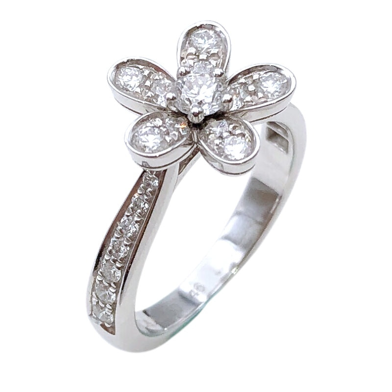 ヴァンクリーフ＆アーペル Van Cleef & Arpels ソクラテス 1フラワーダイヤリング  K18ホワイトゴールド ジュエリー