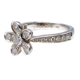 ヴァンクリーフ＆アーペル Van Cleef & Arpels ソクラテス 1フラワーダイヤリング  K18ホワイトゴールド ジュエリー