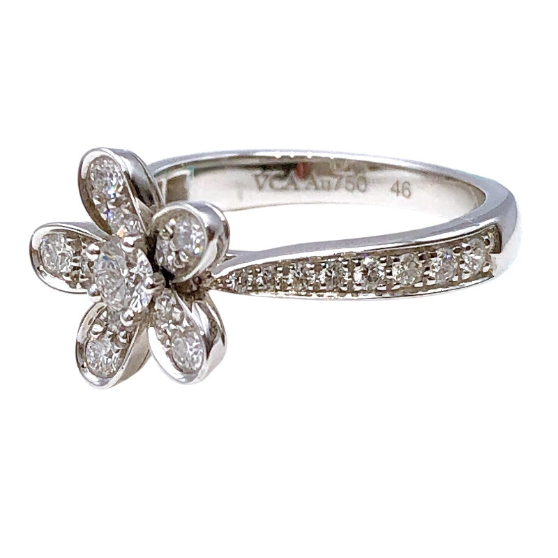 ヴァンクリーフ＆アーペル Van Cleef & Arpels ソクラテス 1フラワーダイヤリング  K18ホワイトゴールド ジュエリー