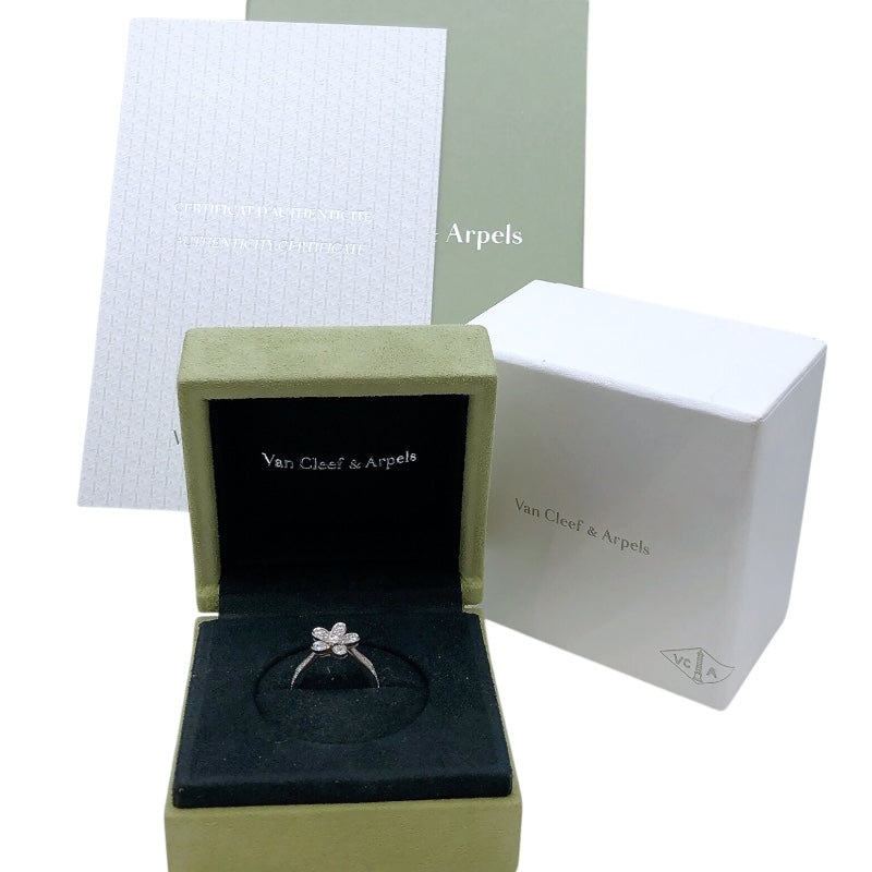 ヴァンクリーフ＆アーペル Van Cleef & Arpels ソクラテス 1フラワーダイヤリング  K18ホワイトゴールド ジュエリー
