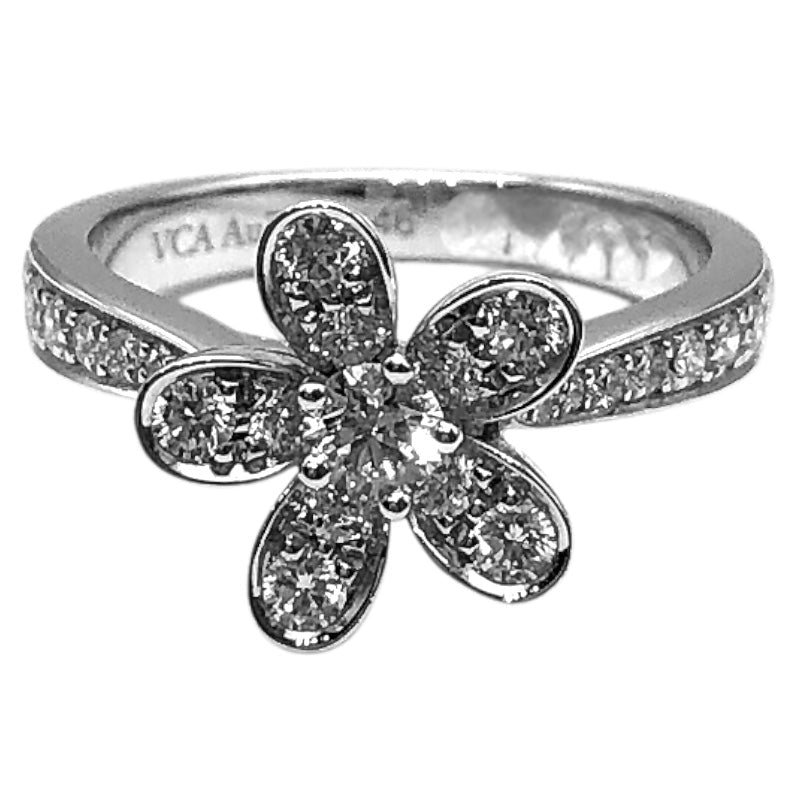 ヴァンクリーフ＆アーペル Van Cleef & Arpels ソクラテス 1フラワーダイヤリング  K18ホワイトゴールド ジュエリー
